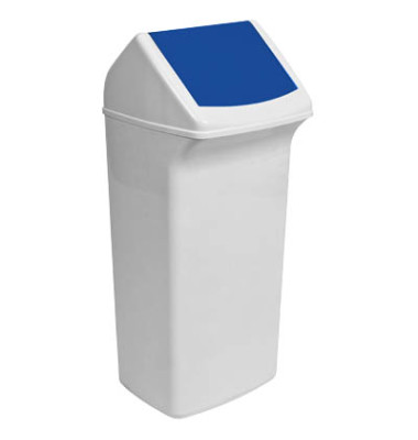 Abfalleimer DURABIN FLIP VEH2012036 36,6x74,7x32cm weiß/blau Abfalleimer DURABIN FLIP VEH2012036 36,6x74,7x32cm weiß/blau
