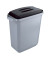 Abfalleimer DURABIN VEH2012029 60l grau +Deckel sw
