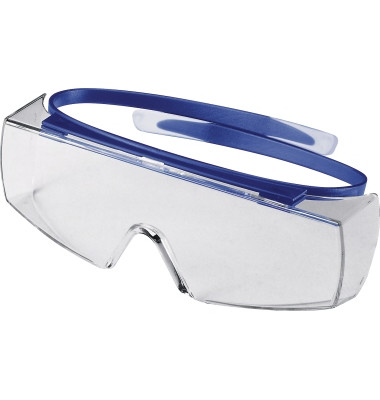 Schutzbrille uvex super OTG, 9169065, blau/farblos
