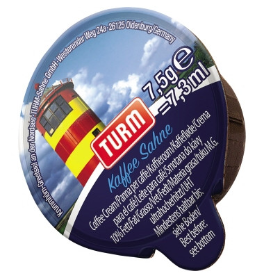 Kaffeesahne 36800, 10% Fett, 240x 7,5ml, in Portionsdose