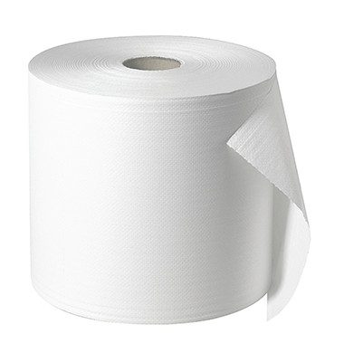 Wischtuchrolle 5522902, 1500 T&uuml;cher, 28cm x 570m, wei&szlig;