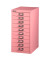Schubladenschrank MultiDrawer™ 29er Serie L2910101, Stahl, 10 Schubladen (Vollauszug), A4, 27,9 x 59 x 38 cm, pink