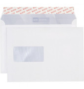 Versandtaschen Premium 32778, lange Seite offen, C5, mit Fenster, haftklebend, 80g, weiß