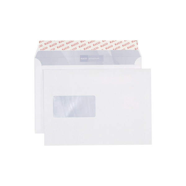 7610425857016 - Versandtaschen Premium C5 mit Fenster haftklebend 80g weiß Öffnung an der langen Seite 7610425857016 500 Stück