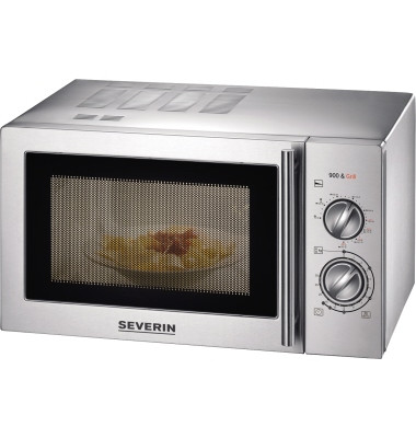 Severin Mikrowelle MW 7869 max. 1.000W 22l silber +Grill