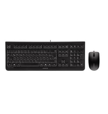 Tastatur-Maus-Set DC 2000 JD-0800DE-2, mit Kabel (USB), flach, Sondertasten, schwarz