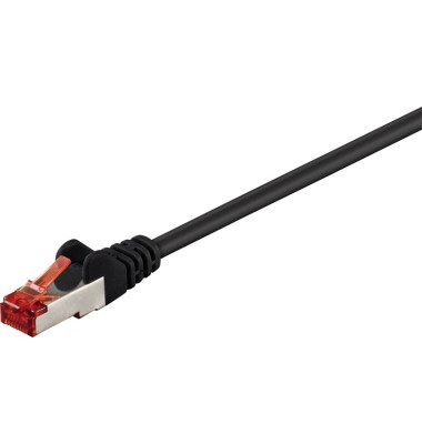 Netzwerkkabel schwarz RJ-45 Stecker 10m Cat 6