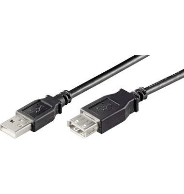 USB-Kabel Hi-Speed 68903, 1,8m, USB-A auf USB-A-Kupplung, schwarz