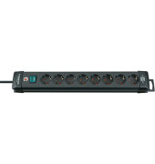 Steckdosenleiste 1951180100 Premium-Line, 8-fach, schwarz
