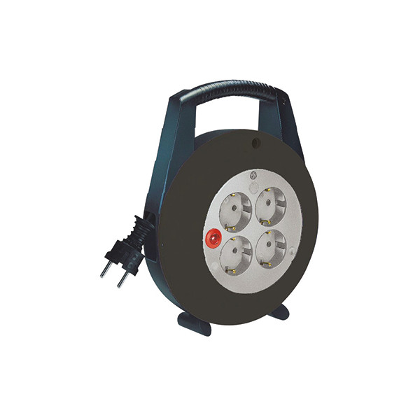 4007123042166 - brennenstuhl Kabeltrommel Brennenstuhl Vario Line 4fach 5m schwarz licht (1092200)