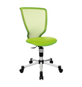 B&uuml;rostuhl Titan Junior, schwarz/apfelgr&uuml;n / silber, bis 60kg, ohne Kopfst&uuml;tze
