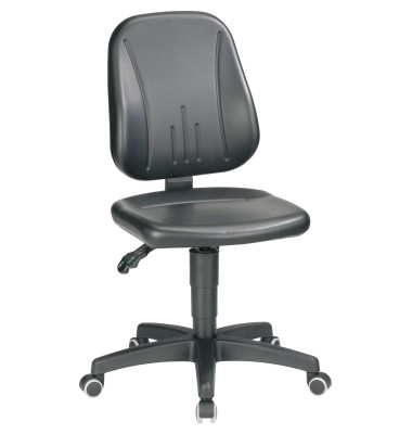 Arbeitsdrehstuhl Unitec 2 9653-0551 mit Rollen schwarz