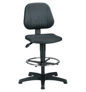 Arbeitsdrehstuhl Unitec 2 9651-2000 mit Gleiter schwarz