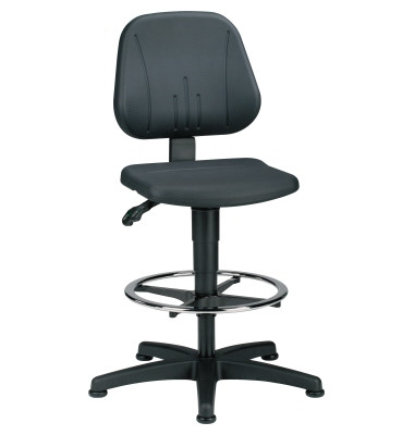 Arbeitsdrehstuhl Unitec 2 9651-2000 mit Gleiter schwarz