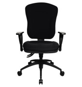 B&uuml;rostuhl Wellpoint 30 SY, schwarz / schwarz, mit Armlehnen, bis 110kg, ohne Kopfst&uuml;tze