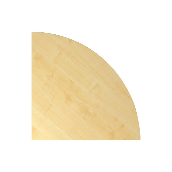 4032062003183 - Verkettungsplatte Halbkreisförmig Ahorn 4 Füße 800 (B) x 800 (T) x 680 (H) mm Melaminharzbeschichtete Spanplatte
