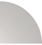 Verkettungsplatte VHE, 80x80cm (BxT), Viertelkreis, grau, 25mm