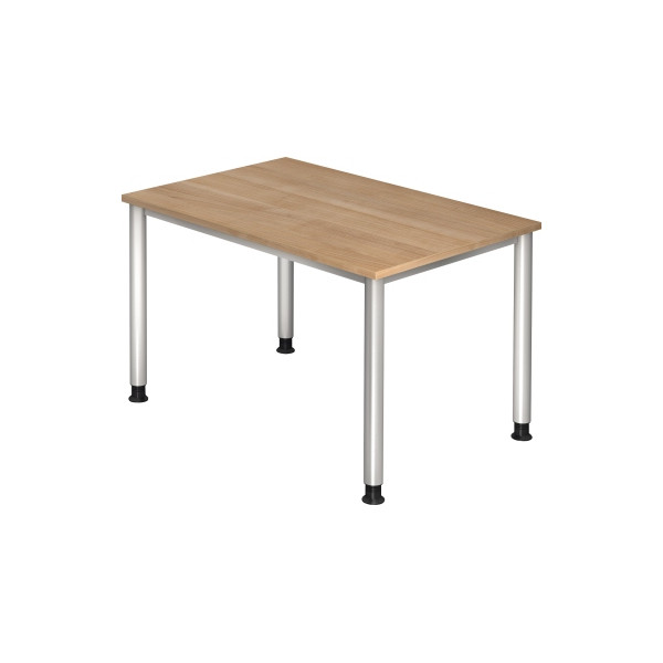 4032062139264 - Schreibtisch Ergonomic Plus H VHS12 N S nuss rechteckig 120x80 cm (BxT) manuell höhenverstellbar 4032062139264 Hammerbacher