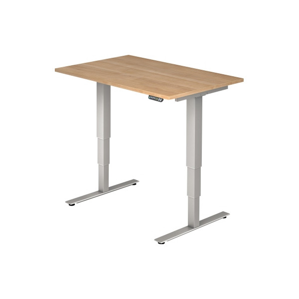 4032062147795 - Schreibtisch Ergonomic Aktiv XDSM VXDSM12 N S ergonomisch nuss rechteckig 120x80 cm (BxT) elektrisch höhenverstellbar 4032062147