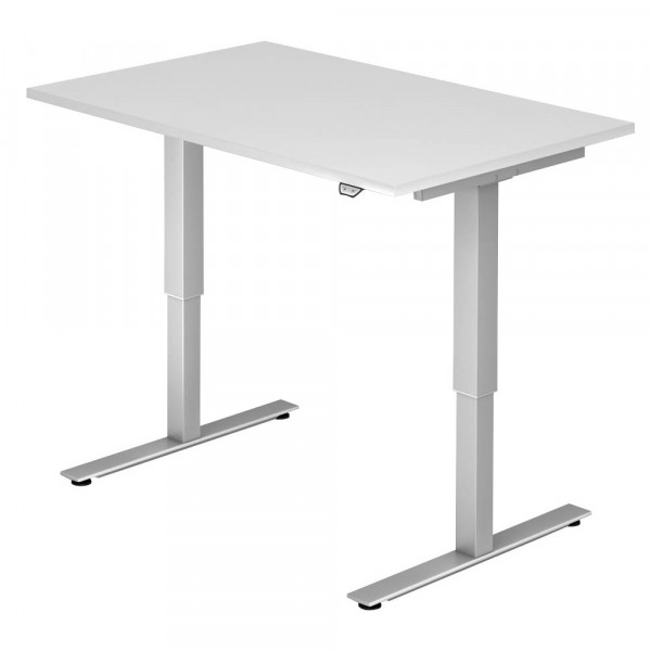 4032062151907 - Schreibtisch Ergonomic Aktiv XMST VXMST12 W S ergonomisch weiß rechteckig 120x80 cm (BxT) elektrisch höhenverstellbar 4032062151