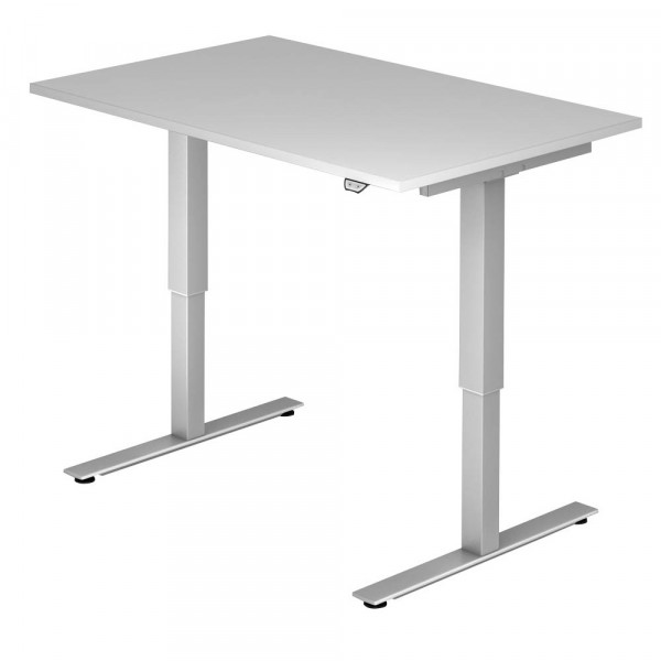 4032062151877 - Schreibtisch Ergonomic Aktiv XMST VXMST12 5 S ergonomisch grau rechteckig 120x80 cm (BxT) elektrisch höhenverstellbar 4032062151