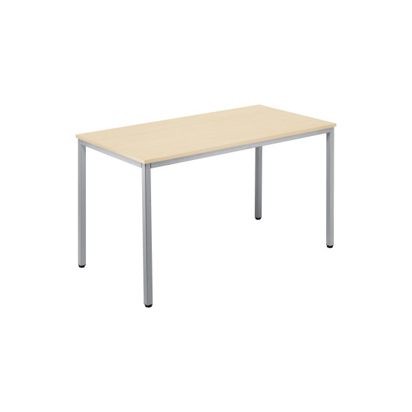 4003969023970 - Konferenztisch Line 810004079 72cm (H) 140x70cm (BxT) rechteckig ahorn   silber 4003969023970 Soennecken