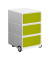 Rollcontainer EasyBox EBGHX3.08 Kunststoff grün/weiß, 3 normale Schubladen