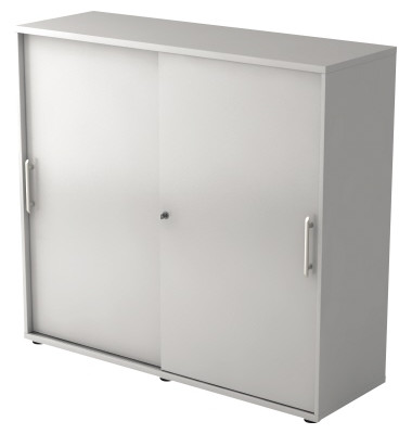 Aktenschrank BETA V1753S/5/5/RE, Holz abschließbar, 3 OH, 120 x 110 x 40 cm, lichtgrau