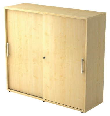 Aktenschrank BETA V1753S/3/3/RE, Holz abschließbar, 3 OH, 120 x 110 x 40 cm, ahorn
