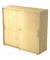 Aktenschrank BETA V1753S/3/3/RE, Holz abschließbar, 3 OH, 120 x 110 x 40 cm, ahorn
