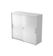 Aktenschrank BETA V1753S/W/W/RE, Holz abschließbar, 3 OH, 120 x 110 x 40 cm, weiß
