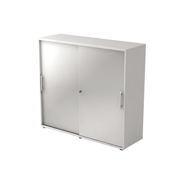 4032062155509 - Aktenschrank V1752 V1753 V1753S W S RE abschließbar 3 OH weiß silber 120x110x40cm (BxHxT) 4032062155509 Hammerbacher