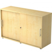 Aktenschrank BETA V1752S/3/3/RE, Holz abschließbar, 2 OH, 120 x 74,8 x 40 cm, ahorn