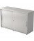 Aktenschrank BETA V1752S/5/5/RE, Holz abschließbar, 2 OH, 120 x 74,8 x 40 cm, lichtgrau