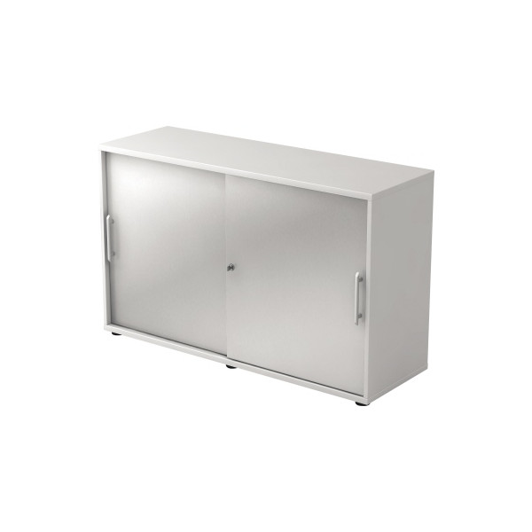 4032062155431 - Aktenschrank V1752 V1753 V1752S W S RE abschließbar 2 OH weiß silber 120x748x40cm (BxHxT) 4032062155431 Hammerbacher