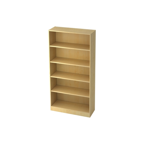 4032062023648 - Melaminharzbeschichtete Spanplatte Regal 4 Fachböden 1000 x 400 x 2004 mm Braun Ahorn