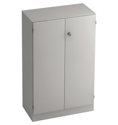 Aktenschrank SIGNA V6550/5/5/SG, Holz abschließbar, 3 OH, 80 x 127 x 42 cm, lichtgrau