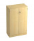 Aktenschrank SIGNA V6550/3/3/SG, Holz abschließbar, 3 OH, 80 x 127 x 42 cm, ahorn