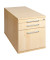 Rollcontainer Solid VTC20/3/3/RE Holz ahorn, 1 normale Schublade, mit extra Hängeregisterauszug, mit extra Utensilienauszug, ab