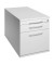 Rollcontainer Solid VTC20/5/5/RE Holz grau, 1 normale Schublade, mit extra Hängeregisterauszug, mit extra Utensilienauszug, abs
