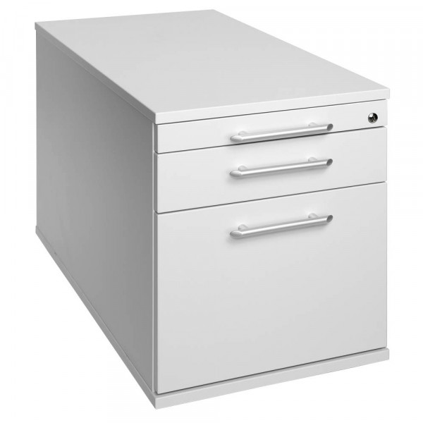 4032062121320 - Rollcontainer Solid VTC20 5 5 RE Holz grau 1 normale Schublade mit extra Hängeregisterauszug mit extra Utensilienauszug abs 