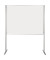 Stellwand 747408 150x120cm beids. Whiteboard Stabfu&szlig; wei&szlig;