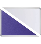 Stellwand 747518 200x120cm Filz/Whiteboard Stabfu&szlig; ws/bl