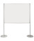 Stellwand 749208 150x120cm beids. Whiteboard Tellerfu&szlig; wei&szlig;