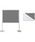 Stellwand 749328 200x120cm Filz/Whiteboard Tellerfu&szlig; ws/gr