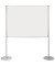 Stellwand 749308 200x120cm beids. Whiteboard Tellerfu&szlig; wei&szlig;