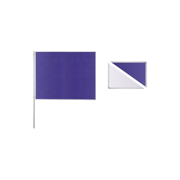 4024158166803 - Anbauelement-Set beidseitig Filz Fair BxH 2000x1200mm blau we