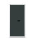 Aktenschrank Universal E782A04525, Stahl abschließbar, 5 OH, 91,4 x 195 x 40 cm, schwarz/lichtgrau