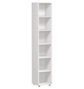 Regal Mailand S-346001-W 40x40x216 cm weiß