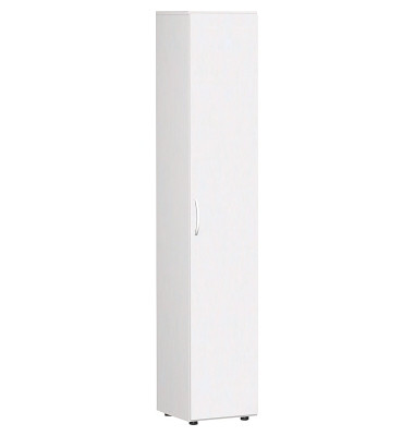 Aktenschrank Flex S-346100-WW, 6 OH, wei&szlig;, 40x216x42cm (BxHxT)